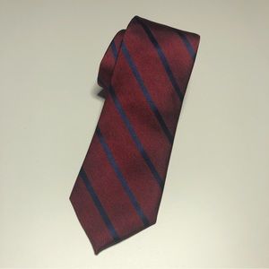 SPREZZA Red/Blue Diagonal Striped Mens Tie